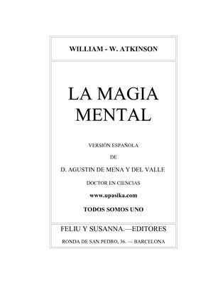 La Magia Mental - Atkinson William