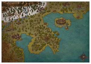 [Donjon De Naheulbeuk] Carte Du Royaume De Ventes Vents