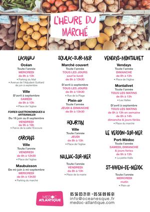 Flyer Marché Médoc Atlantique - Hors Saison