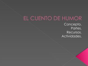 El Cuento De Humor
