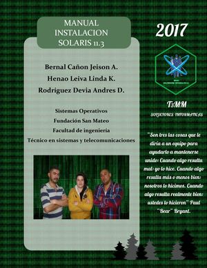 Manual De Instalación SOLARIS Final