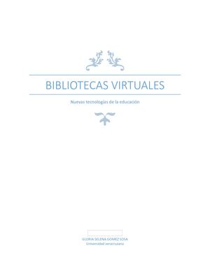Bibliotecas Virtuales
