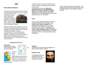 Cultura Chavín Triptico