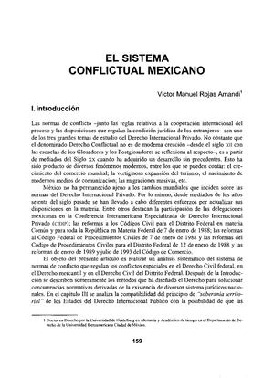 El Sistema Conflictual Mexicano