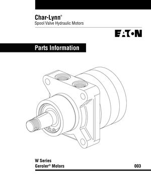 Char-Lynn / Spool Valve Hydraulic Motors