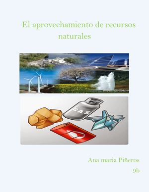 Aprovechamiento De los recursos naturales