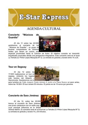 Agenda Cultural (Jesús Morales 3ºA)