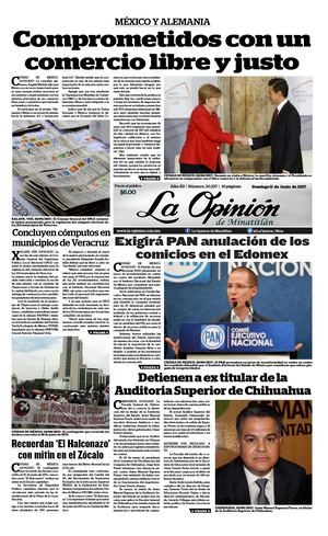 La Opinion De Minatitlan Domingo 11 De Junio De 2017