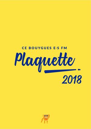 Plaquette 2018
