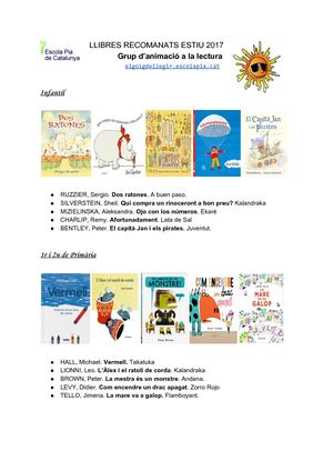 2017 Recomanats Estiu