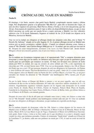 Crónicas Viaje Noelia