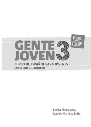 Gente Joven 3 Nueva Edición Cuaderno de ejercicios