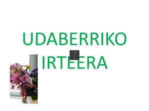 Udaberriko Irteera