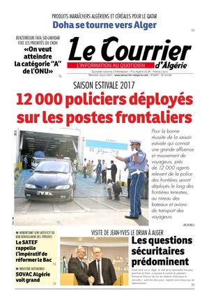 Le Courrier D'Algérie Du Mercredi 14 Juin 2017