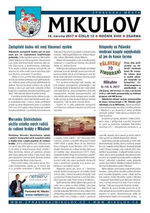 Zpravodaj města Mikulov 12/2017