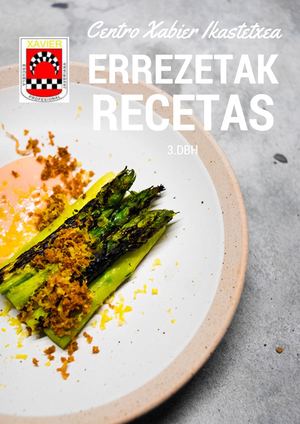Errezeta liburua - Libro de Recetas - Recipe Book