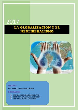 La Globalizacion Y El Neoliberalismo