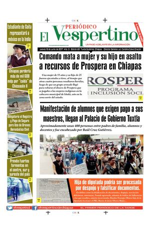 Periodico El Vespertino No 611