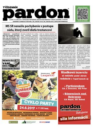 Pardon Topoľčany 24/2017