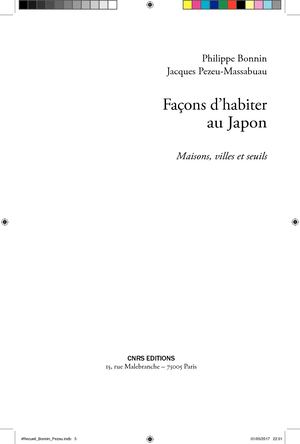 Façons D'habiter Le Japon
