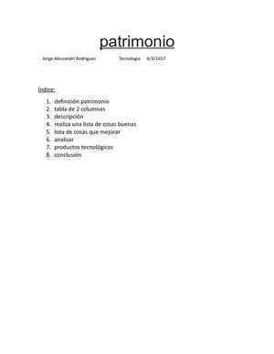 Patrimonio
