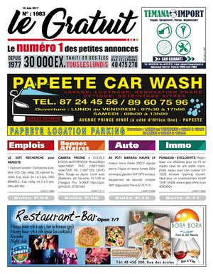 Le gratuit du 19/06/17