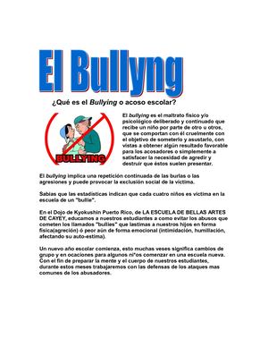 Qué Es El Bullying O Acoso Escolar