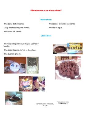 Bombones Con Chocolate (Algoritmo)