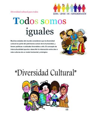 Diversidad Cultural Para Todos