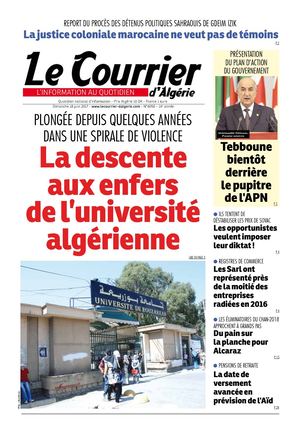 Le Courrier D'Algérie Du Dimanche 18 Juin 2017