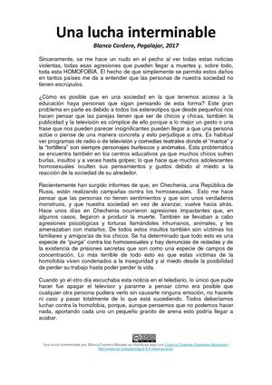 Blanca Artículo De Opinión Doc