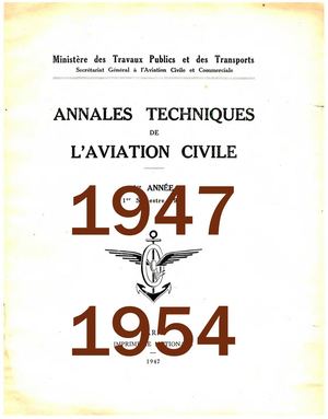 1947-1954 Sgacc Annales Techniques