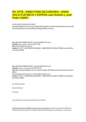 RV: ATTE - DIRECTORA SECUNDARIA - VANNI SOLICITUD BECA Y ESPERA Juan Rodolfo y José Pedro VANNI -