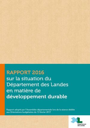 Rapport de développement durable 2016