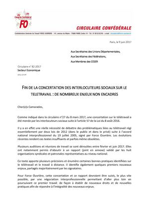 Fin De La Concertation Des Interlocuteurs Sociaux Sur Le Teletravail De Nombreux Enjeux Non Encadres 20170612093937