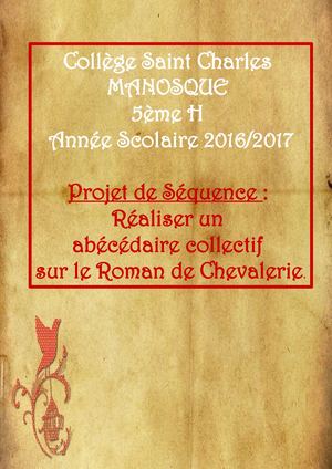 PROJET 5H Abécédaire collectif