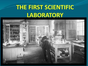 The First Scientific Laboratory
