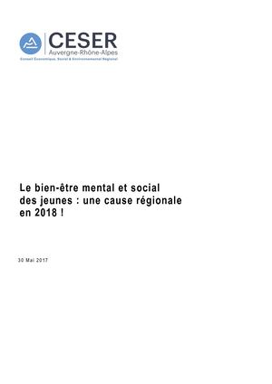 2017 06 Bien êTre Mental Et Social Des Jeunes Version Def