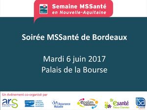 Semaine Mssanté - Déroulé Soirée Bordeaux