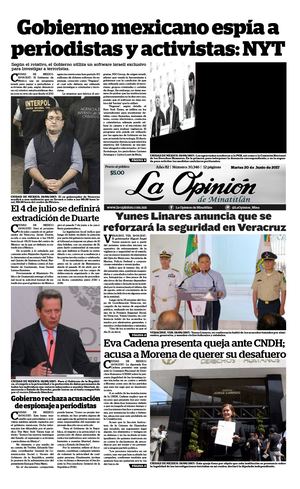 Martes 20 De Junio De 2017| La Opinión de Minatitlán
