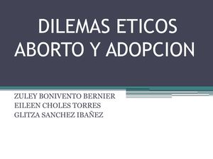 Dilemas Eticos Diapositivas Pptx