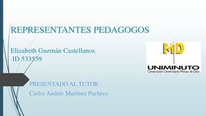 PRINCIPALES PEDAGOGOS