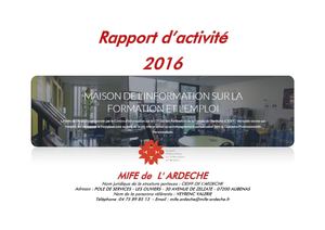 Rapport Activité 2016 Mife