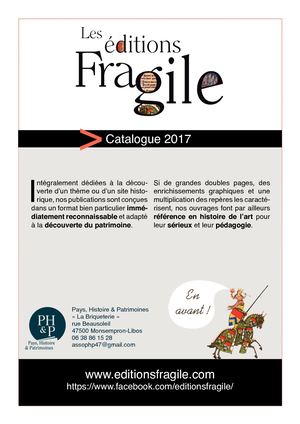 Les éditions Fragile - Catalogue 2017