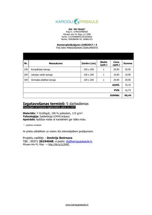 Karogi 100x200cm 21062017