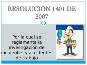 resolución 1401 del 2007