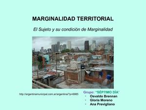 Marginalidad Territorial 2 Ppt