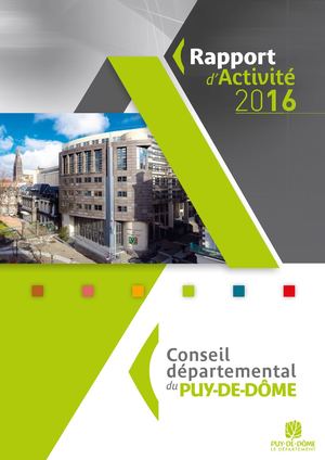 Conseil départemental du Puy-de-Dôme - Rapport d'activité 2016