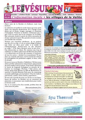 JUILLET 2017 - Journal gratuit de la Vésubie & Valdeblore - 06450 - Alpes Maritimes