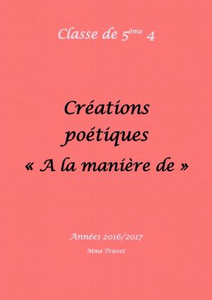 Créations poétiques 5e4